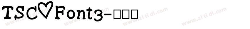 TSC Font3字体转换